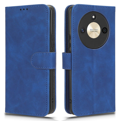 For Honor X50 Shockproof PU Leather Skin-touch Stand Case Wallet Anti-drop Inner TPU Phone Cover