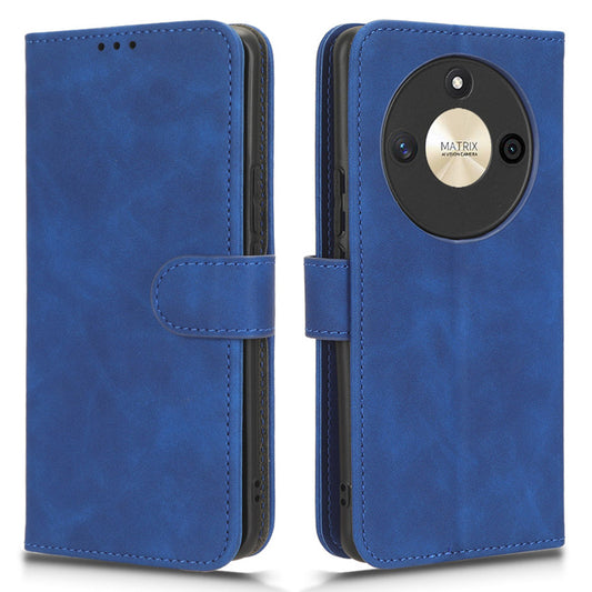 For Honor X50 Shockproof PU Leather Skin-touch Stand Case Wallet Anti-drop Inner TPU Phone Cover