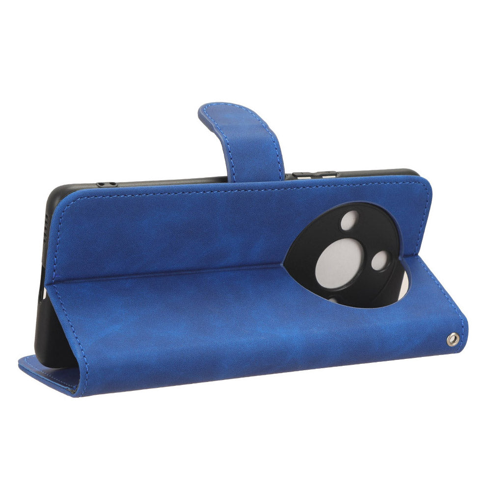 For Honor X50 Shockproof PU Leather Skin-touch Stand Case Wallet Anti-drop Inner TPU Phone Cover