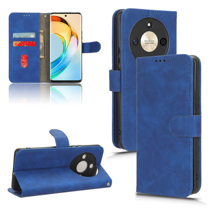 For Honor X50 Shockproof PU Leather Skin-touch Stand Case Wallet Anti-drop Inner TPU Phone Cover