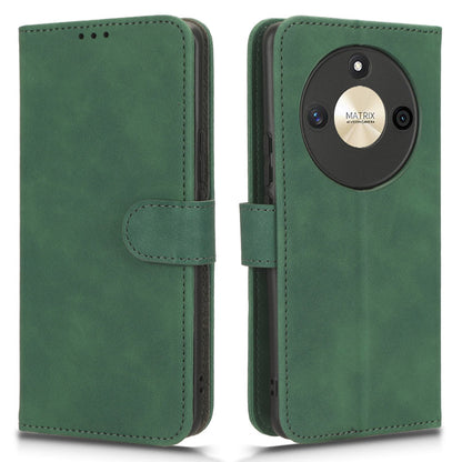 For Honor X50 Shockproof PU Leather Skin-touch Stand Case Wallet Anti-drop Inner TPU Phone Cover