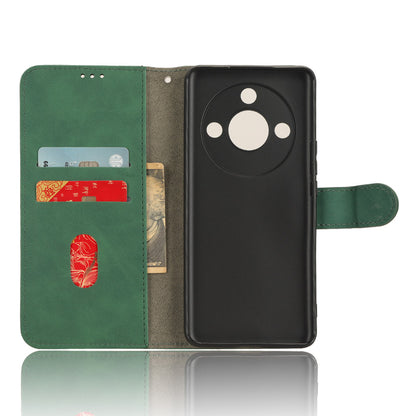 For Honor X50 Shockproof PU Leather Skin-touch Stand Case Wallet Anti-drop Inner TPU Phone Cover