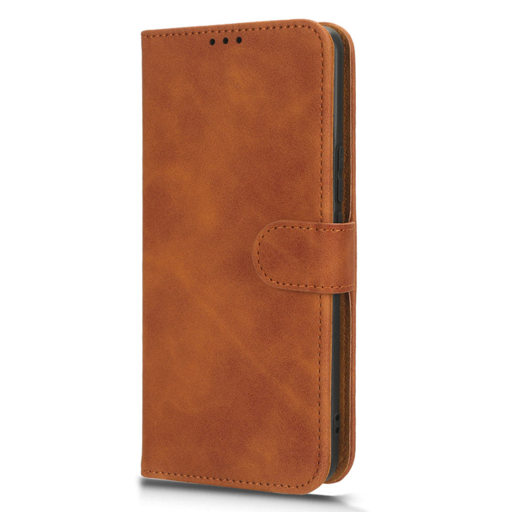 For Honor X50 Shockproof PU Leather Skin-touch Stand Case Wallet Anti-drop Inner TPU Phone Cover
