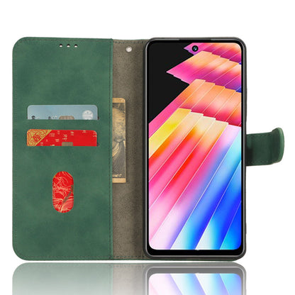 For Infinix Hot 30 TPU + PU Leather Skin-touch Phone Case Wallet Anti-drop Cell Phone Cover