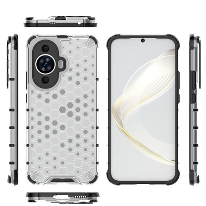 For Huawei nova 11 Anti-drop TPU+PC Phone Case Honeycomb Texture Cell Phone Cover