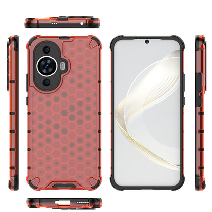 For Huawei nova 11 Anti-drop TPU+PC Phone Case Honeycomb Texture Cell Phone Cover