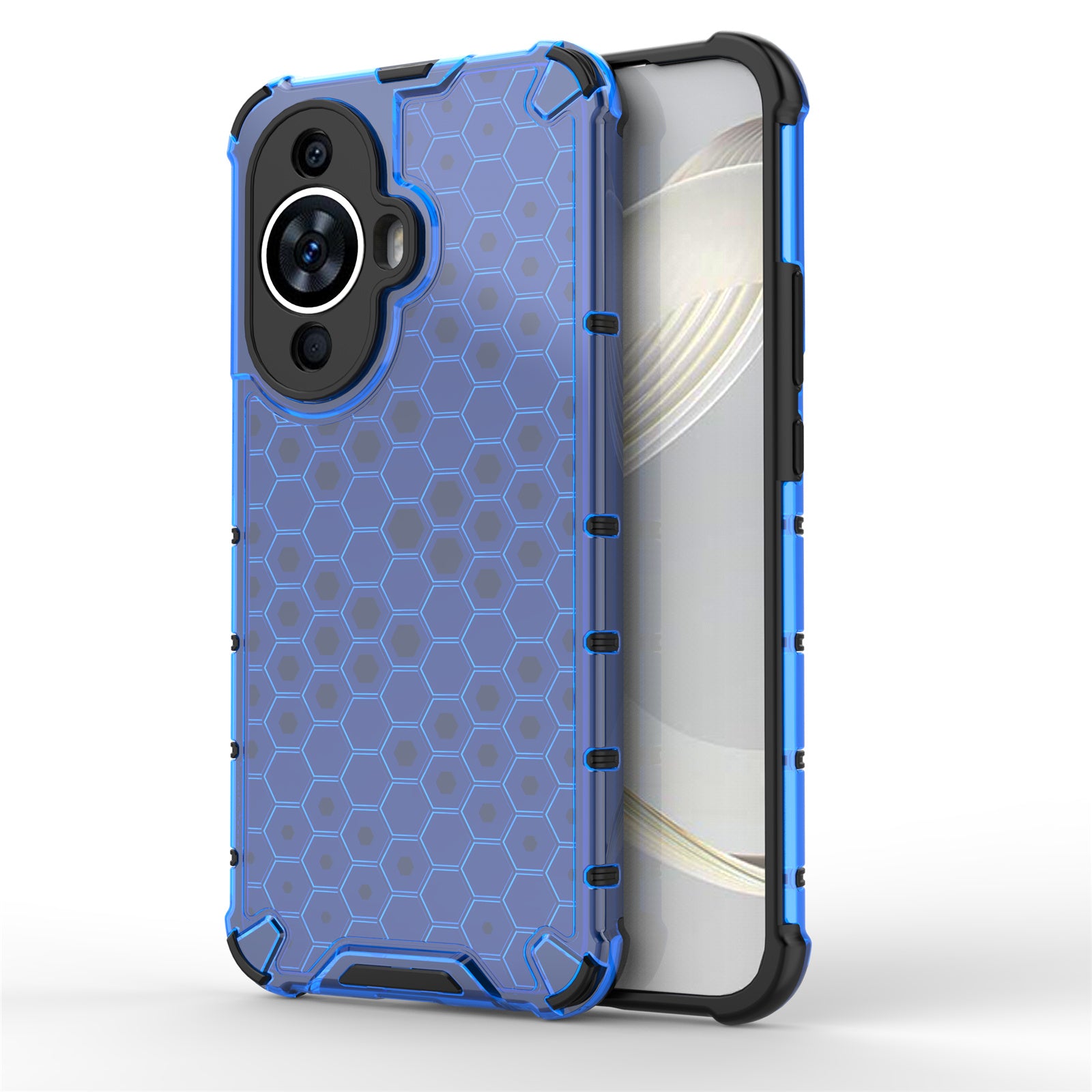 For Huawei nova 11 Anti-drop TPU+PC Phone Case Honeycomb Texture Cell Phone Cover