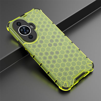 For Huawei nova 11 Anti-drop TPU+PC Phone Case Honeycomb Texture Cell Phone Cover