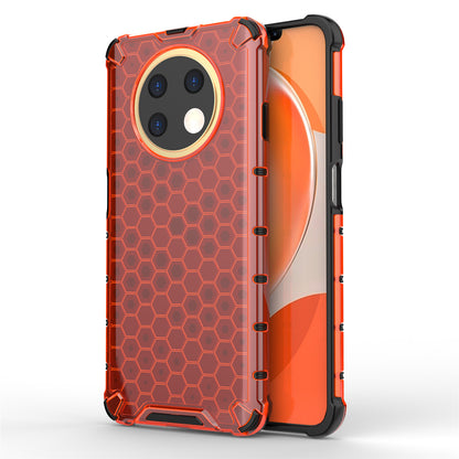 For Huawei nova Y91 4G TPU+PC Protective Phone Case Honeycomb Texture Phone Cover
