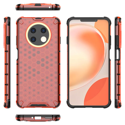 For Huawei nova Y91 4G TPU+PC Protective Phone Case Honeycomb Texture Phone Cover