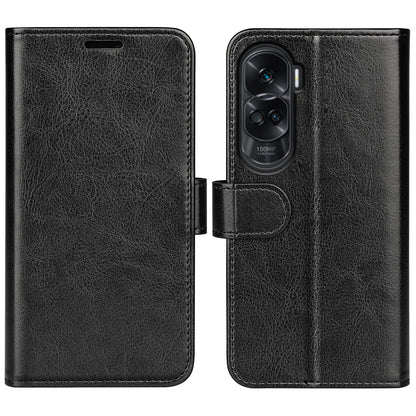 For Honor 90 Lite 5G / X50i 5G Crazy Horse Texture Anti-scratch Phone Wallet Case PU Leather Stand Cover