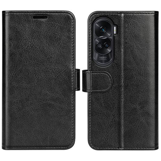 For Honor 90 Lite 5G / X50i 5G Crazy Horse Texture Anti-scratch Phone Wallet Case PU Leather Stand Cover