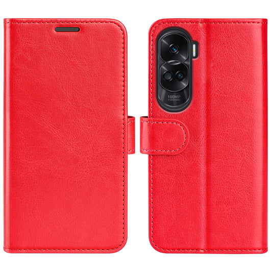 For Honor 90 Lite 5G / X50i 5G Crazy Horse Texture Anti-scratch Phone Wallet Case PU Leather Stand Cover