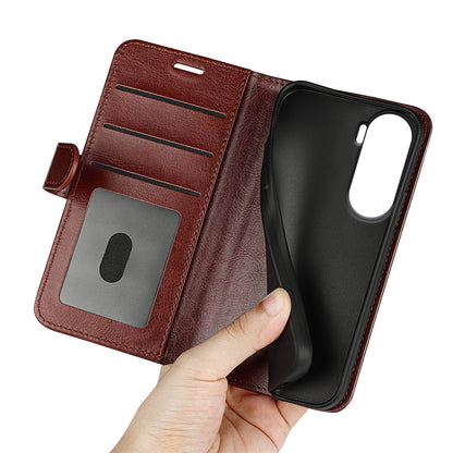 For Honor 90 Lite 5G / X50i 5G Crazy Horse Texture Anti-scratch Phone Wallet Case PU Leather Stand Cover