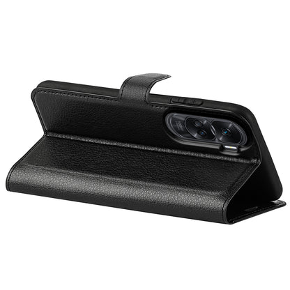 For Honor 90 Lite 5G / X50i 5G Anti-scratch Phone Stand Cover PU Leather Litchi Texture Wallet Case