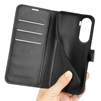 For Honor 90 Lite 5G / X50i 5G Anti-scratch Phone Stand Cover PU Leather Litchi Texture Wallet Case