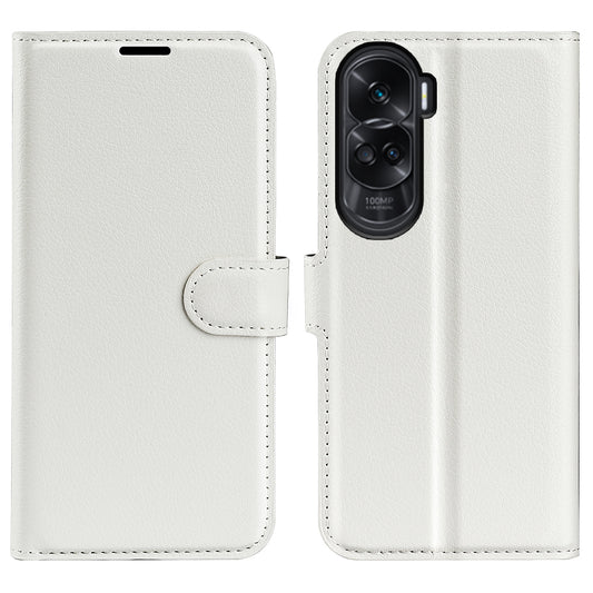 For Honor 90 Lite 5G / X50i 5G Anti-scratch Phone Stand Cover PU Leather Litchi Texture Wallet Case