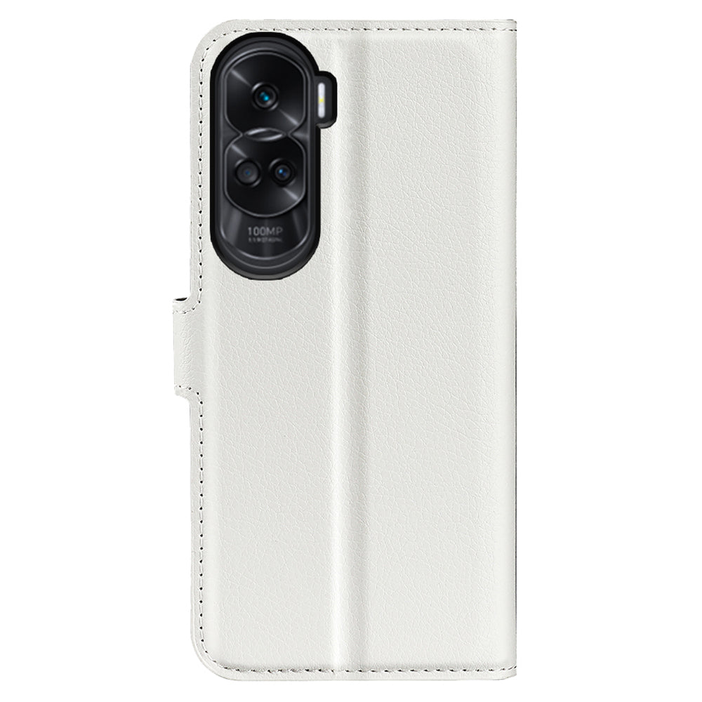 For Honor 90 Lite 5G / X50i 5G Anti-scratch Phone Stand Cover PU Leather Litchi Texture Wallet Case