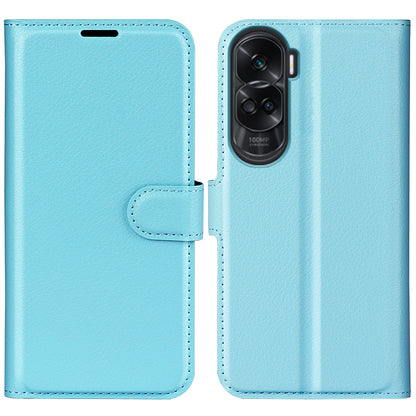 For Honor 90 Lite 5G / X50i 5G Anti-scratch Phone Stand Cover PU Leather Litchi Texture Wallet Case