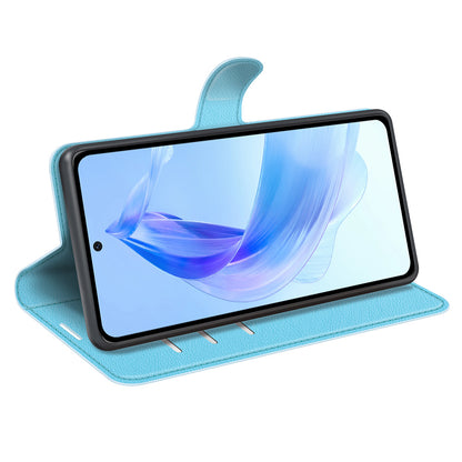 For Honor 90 Lite 5G / X50i 5G Anti-scratch Phone Stand Cover PU Leather Litchi Texture Wallet Case