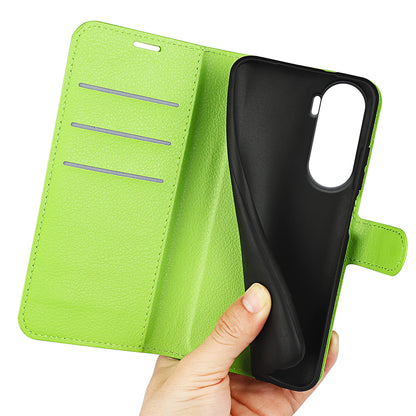 For Honor 90 Lite 5G / X50i 5G Anti-scratch Phone Stand Cover PU Leather Litchi Texture Wallet Case