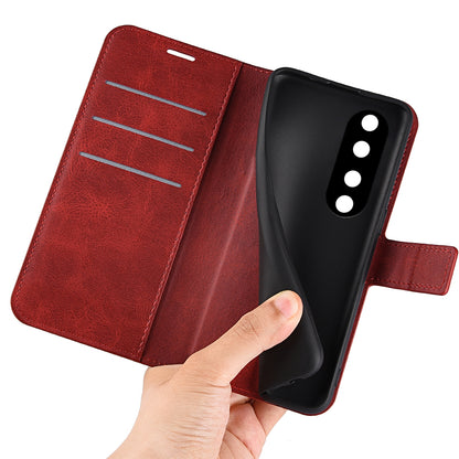 For Honor 90 Pro Scratch Resistant PU Leather Wallet Stand Protective Case Calf Texture Phone Cover