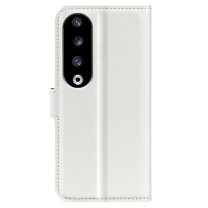 For Honor 90 Pro Litchi Texture Wallet PU Leather Phone Case Shockproof Stand Cover