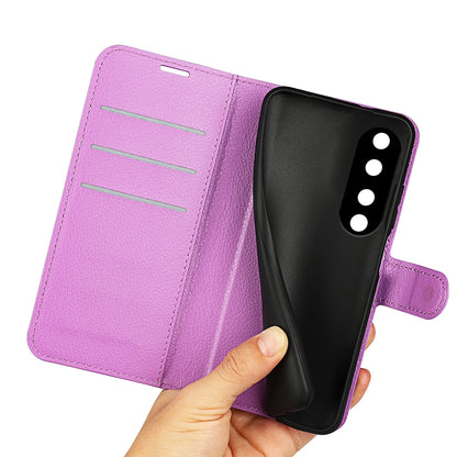 For Honor 90 Pro Litchi Texture Wallet PU Leather Phone Case Shockproof Stand Cover