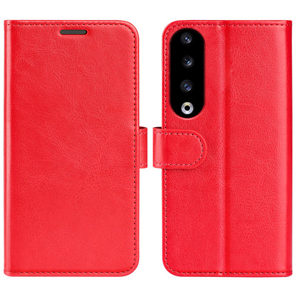 For Honor 90 Pro Crazy Horse Texture Phone Wallet Case PU Leather Anti-scratch Stand Cover