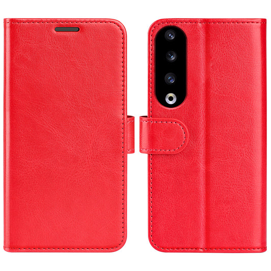 For Honor 90 Pro Crazy Horse Texture Phone Wallet Case PU Leather Anti-scratch Stand Cover