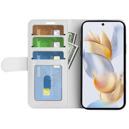 For Honor 90 Pro Crazy Horse Texture Phone Wallet Case PU Leather Anti-scratch Stand Cover