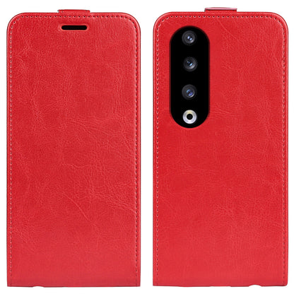 For Honor 90 Pro PU Leather Phone Case with Card Holder Vertical Flip Protective Phone Cover