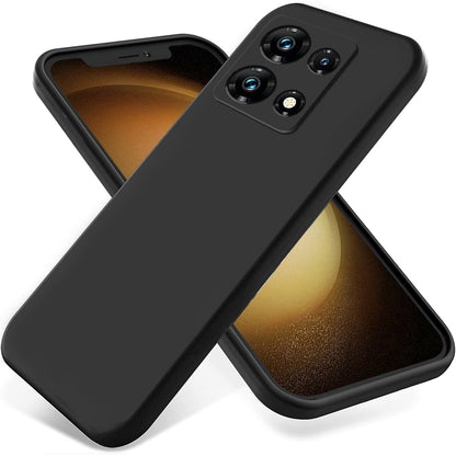 For Infinix Note 30 Pro 4G Soft Lining Phone Case Liquid Silicone Shockproof Cover with Strap