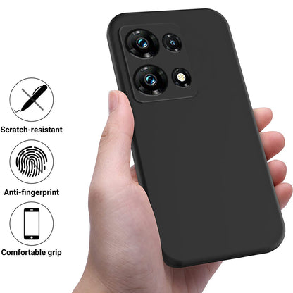For Infinix Note 30 Pro 4G Soft Lining Phone Case Liquid Silicone Shockproof Cover with Strap