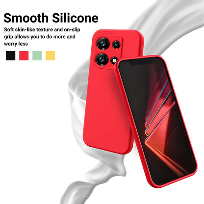 For Infinix Note 30 Pro 4G Soft Lining Phone Case Liquid Silicone Shockproof Cover with Strap