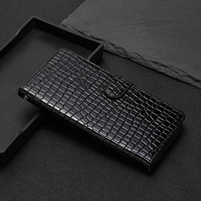 For Samsung Galaxy A04s 4G (164.7 x 76.7 x 9.1 mm) Anti-scratch Leather Wallet Stand Cover Crocodile Texture Phone Case
