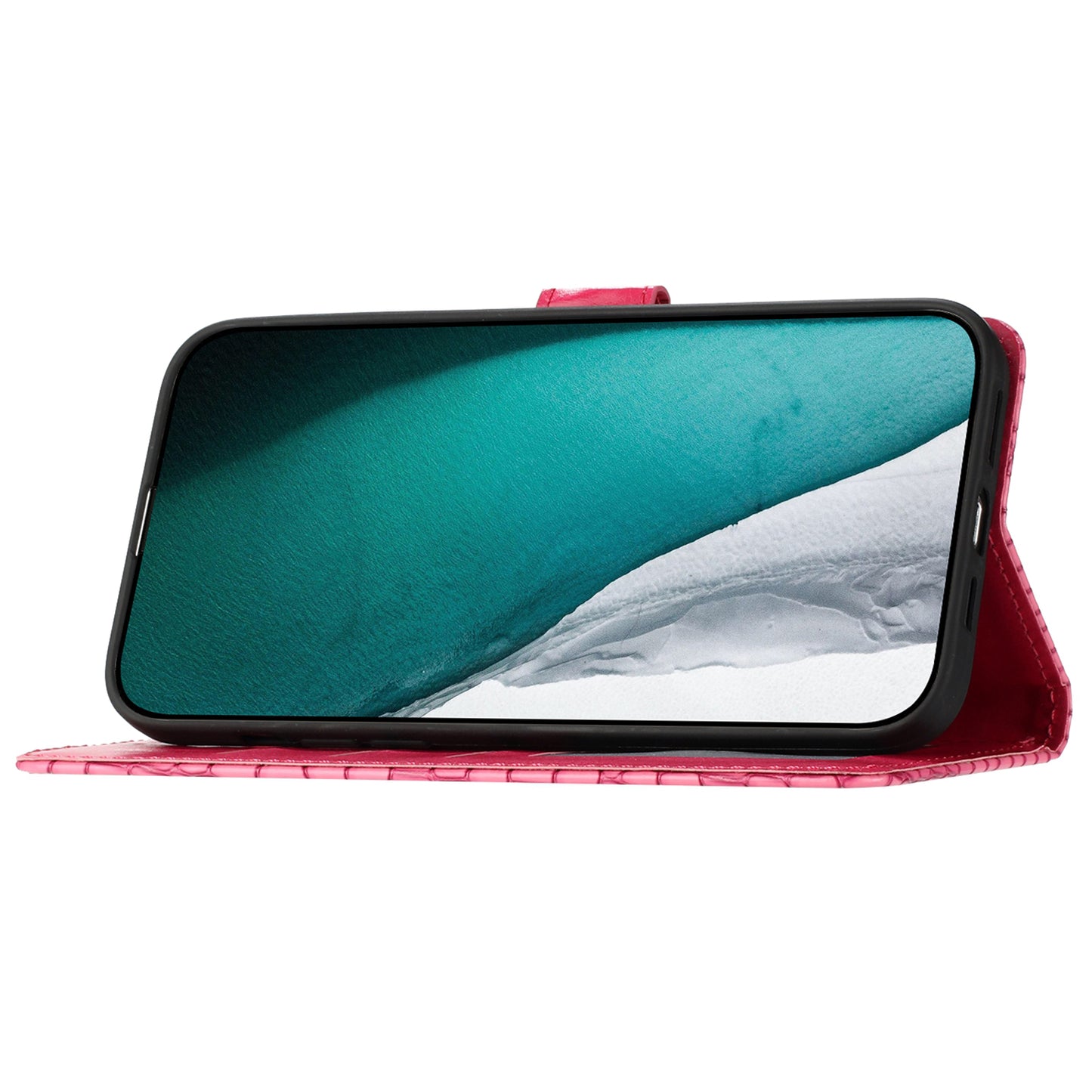 For Samsung Galaxy A04s 4G (164.7 x 76.7 x 9.1 mm) Anti-scratch Leather Wallet Stand Cover Crocodile Texture Phone Case