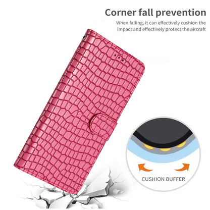 For Samsung Galaxy A04s 4G (164.7 x 76.7 x 9.1 mm) Anti-scratch Leather Wallet Stand Cover Crocodile Texture Phone Case