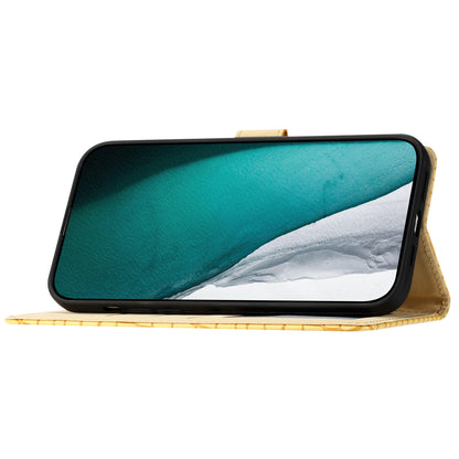 For Samsung Galaxy A04s 4G (164.7 x 76.7 x 9.1 mm) Anti-scratch Leather Wallet Stand Cover Crocodile Texture Phone Case