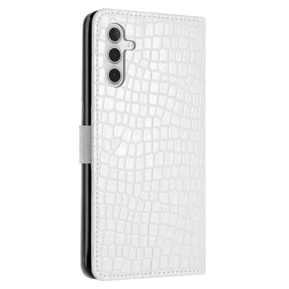For Samsung Galaxy A04s 4G (164.7 x 76.7 x 9.1 mm) Anti-scratch Leather Wallet Stand Cover Crocodile Texture Phone Case