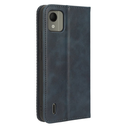Retro Wallet Case for Nokia C110 , PU Leather Stand Magnetic Absorption Phone Cover