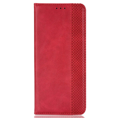 Retro Wallet Case for Nokia C110 , PU Leather Stand Magnetic Absorption Phone Cover