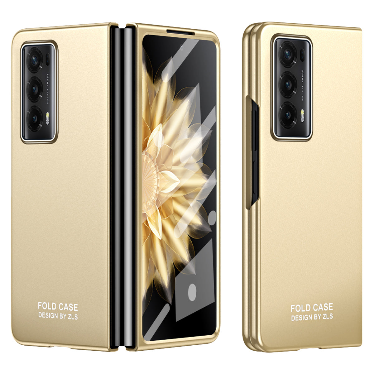 For Honor Magic V2 5G Hard PC Phone Case Full Body Shockproof Cover with Tempered Glass Film