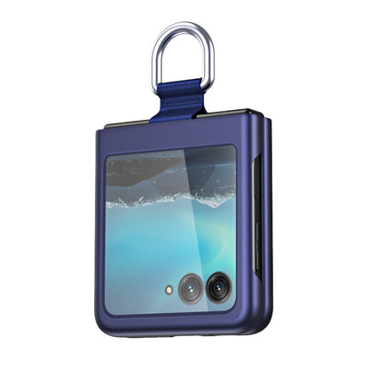 For Motorola Razr 40 Ultra 5G Rubberized Hard PC Phone Case Ring Holder Anti Drop Protective Cover