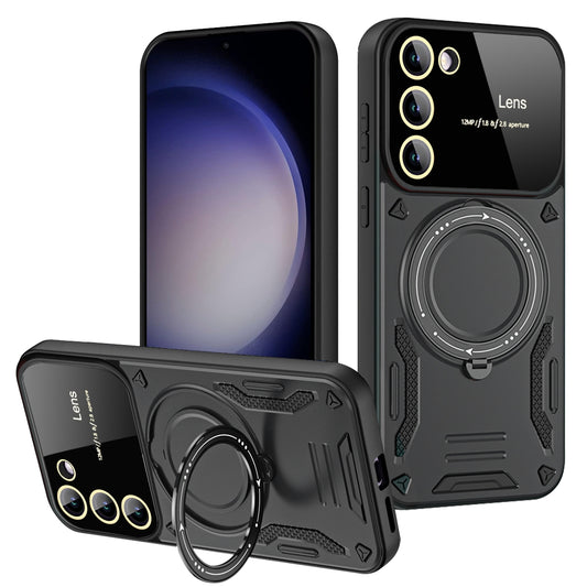 Kickstand Phone Case for Samsung Galaxy S23 , PC+TPU Back Cover Compatible with MagSafe