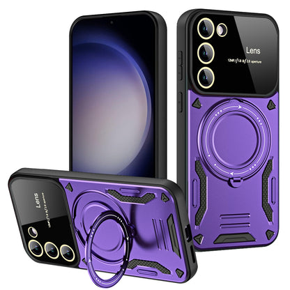 Kickstand Phone Case for Samsung Galaxy S23 , PC+TPU Back Cover Compatible with MagSafe