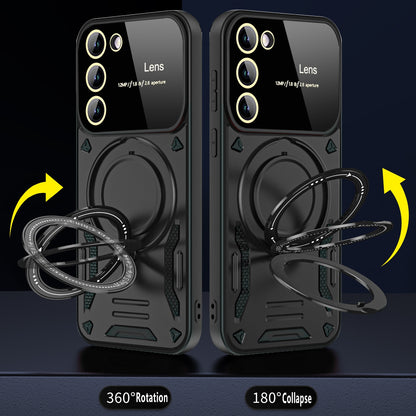 Kickstand Phone Case for Samsung Galaxy S23 , PC+TPU Back Cover Compatible with MagSafe