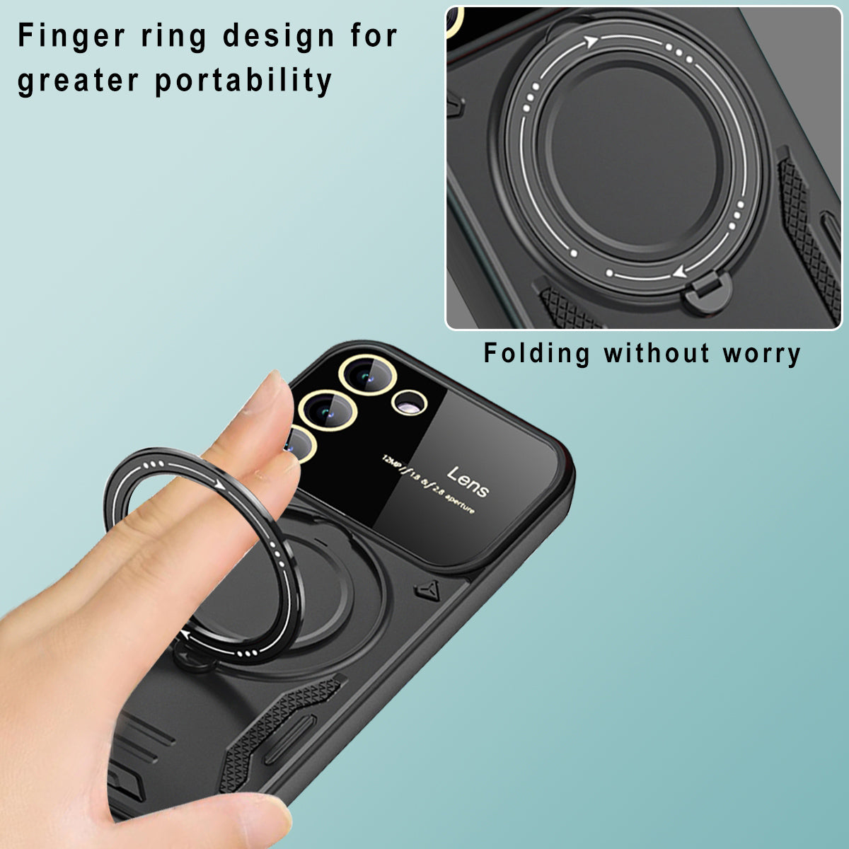 Kickstand Phone Case for Samsung Galaxy S23 , PC+TPU Back Cover Compatible with MagSafe