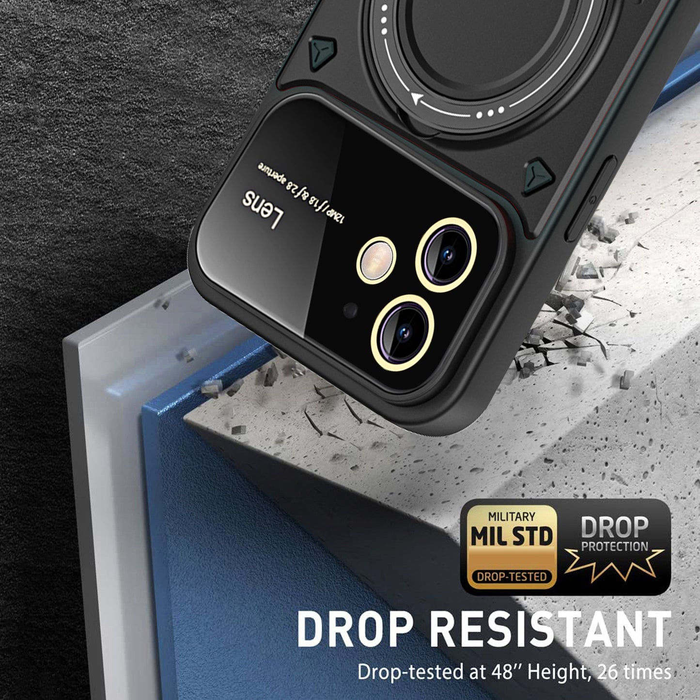 Scratch Resistant Case for iPhone 11 Compatible with MagSafe PC+TPU Kickstand Phone Cover