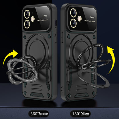 Scratch Resistant Case for iPhone 11 Compatible with MagSafe PC+TPU Kickstand Phone Cover